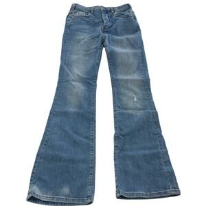 Pilcro Jeans Womens 27 Light Blue‎ Flare Bootcut Denim Stretch Grunge